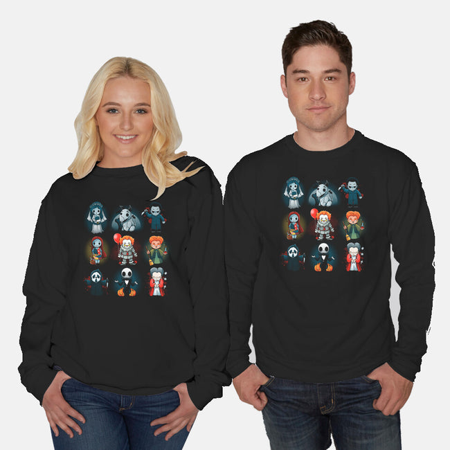 Halloween Nerd-Unisex-Crew Neck-Sweatshirt-Vallina84