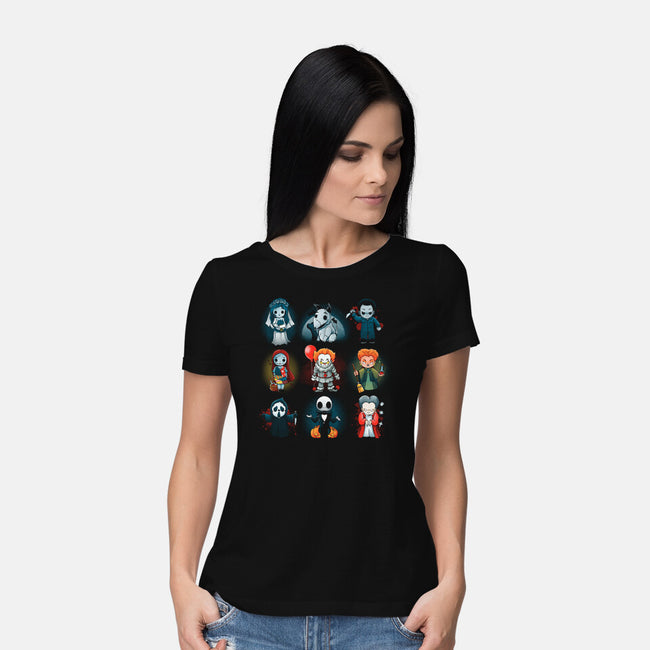 Halloween Nerd-Womens-Basic-Tee-Vallina84