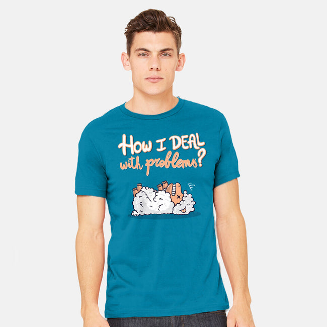 How I Deal With Problems-Mens-Heavyweight-Tee-Freecheese