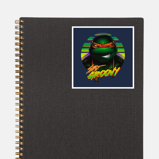 Stay Groovy Turtle-None-Glossy-Sticker-Getsousa!