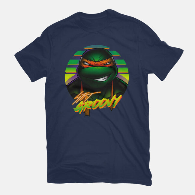 Stay Groovy Turtle-Womens-Basic-Tee-Getsousa!