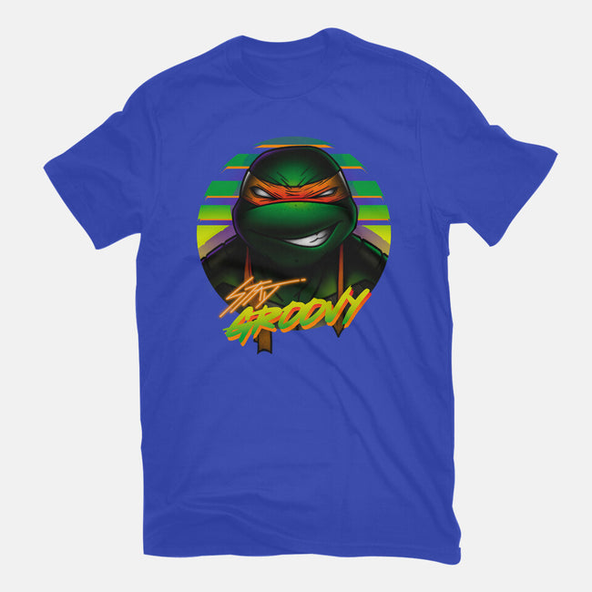 Stay Groovy Turtle-Mens-Basic-Tee-Getsousa!