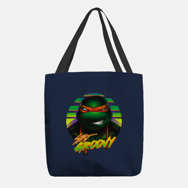 Stay Groovy Turtle-None-Basic Tote-Bag-Getsousa!