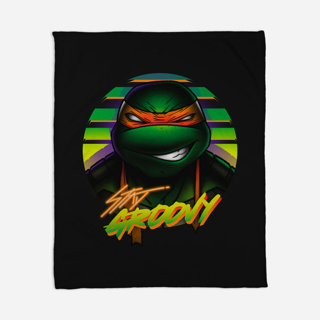 Stay Groovy Turtle-None-Fleece-Blanket-Getsousa!