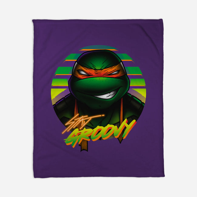 Stay Groovy Turtle-None-Fleece-Blanket-Getsousa!