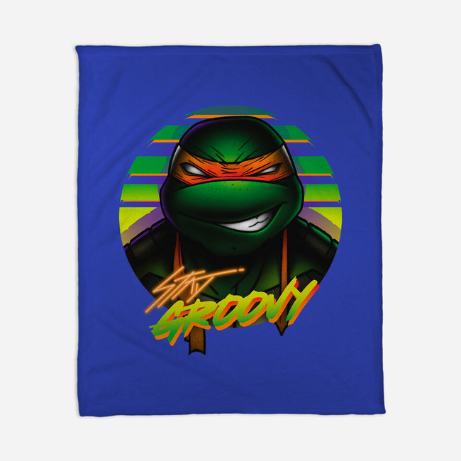 Stay Groovy Turtle-None-Fleece-Blanket-Getsousa!