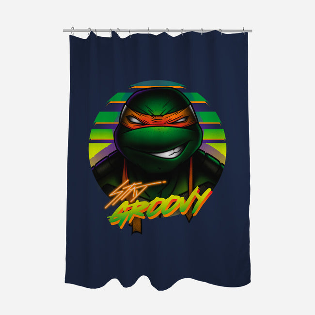 Stay Groovy Turtle-None-Polyester-Shower Curtain-Getsousa!