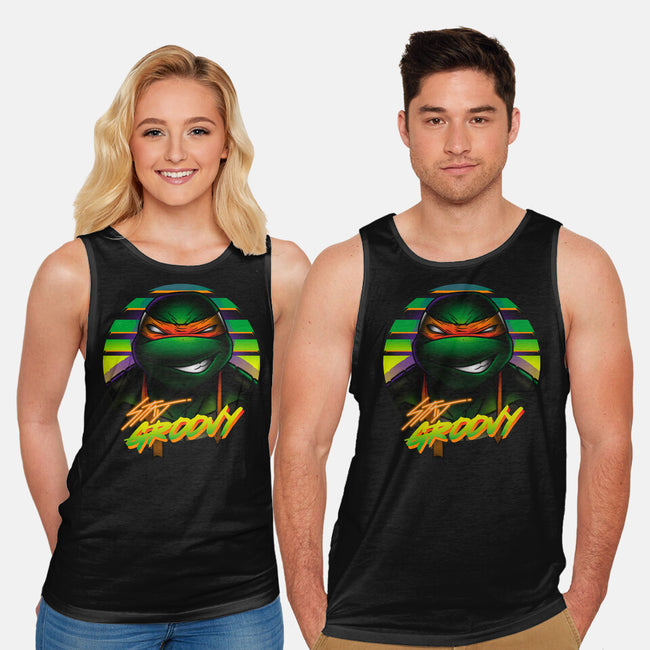 Stay Groovy Turtle-Unisex-Basic-Tank-Getsousa!