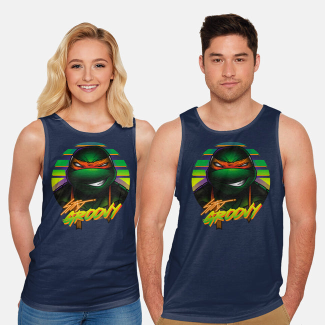 Stay Groovy Turtle-Unisex-Basic-Tank-Getsousa!