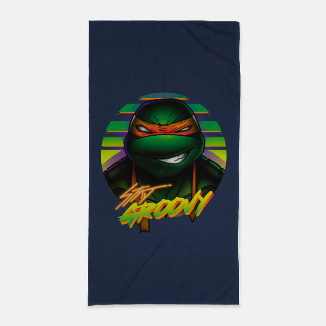 Stay Groovy Turtle-None-Beach-Towel-Getsousa!