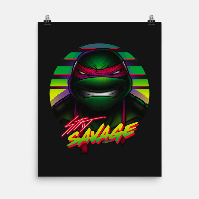 Stay Savage Turtle-None-Matte-Poster-Getsousa!