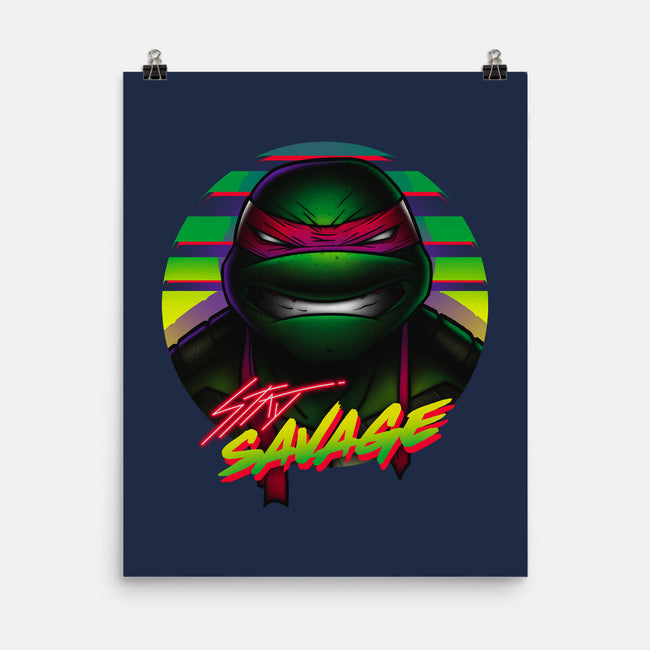 Stay Savage Turtle-None-Matte-Poster-Getsousa!