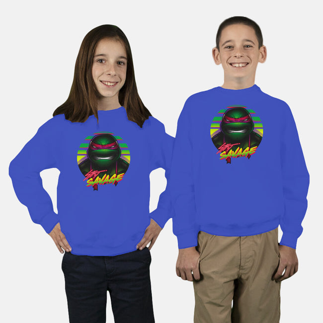 Stay Savage Turtle-Youth-Crew Neck-Sweatshirt-Getsousa!