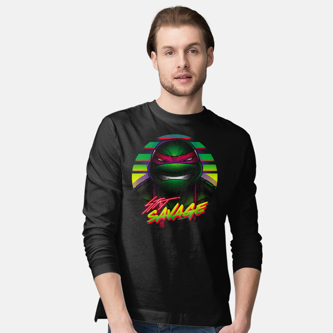 Stay Savage Turtle-Mens-Long Sleeved-Tee-Getsousa!