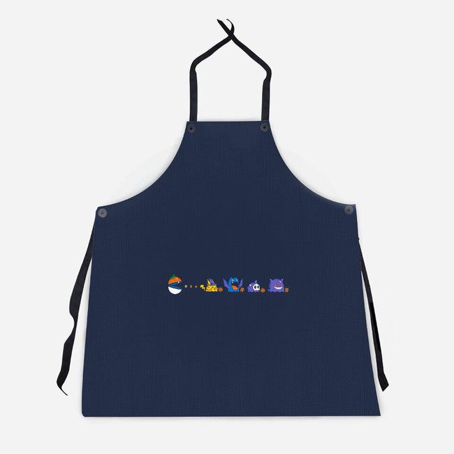 Halloween Pac-Mon Ball-Unisex-Kitchen-Apron-krisren28