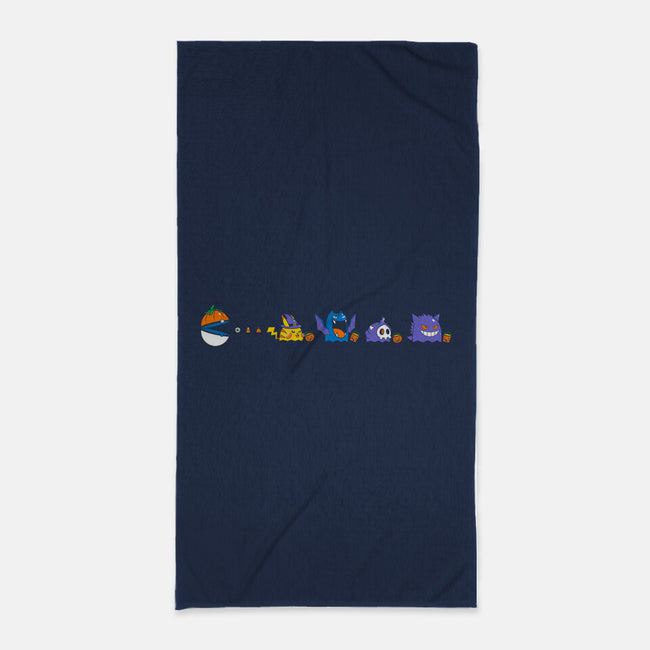 Halloween Pac-Mon Ball-None-Beach-Towel-krisren28