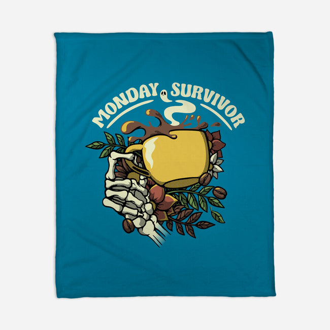 Monday Survivor-None-Fleece-Blanket-tobefonseca