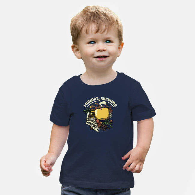 Monday Survivor-Baby-Basic-Tee-tobefonseca