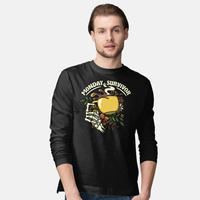 Monday Survivor-Mens-Long Sleeved-Tee-tobefonseca