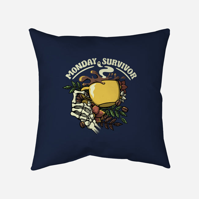 Monday Survivor-None-Removable Cover w Insert-Throw Pillow-tobefonseca