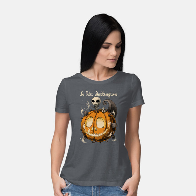 Le Petit Skellington-Womens-Basic-Tee-Studio Mootant