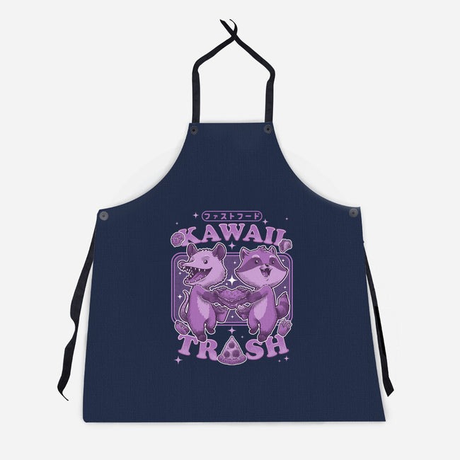 Fastfood Trash Animals-Unisex-Kitchen-Apron-Studio Mootant