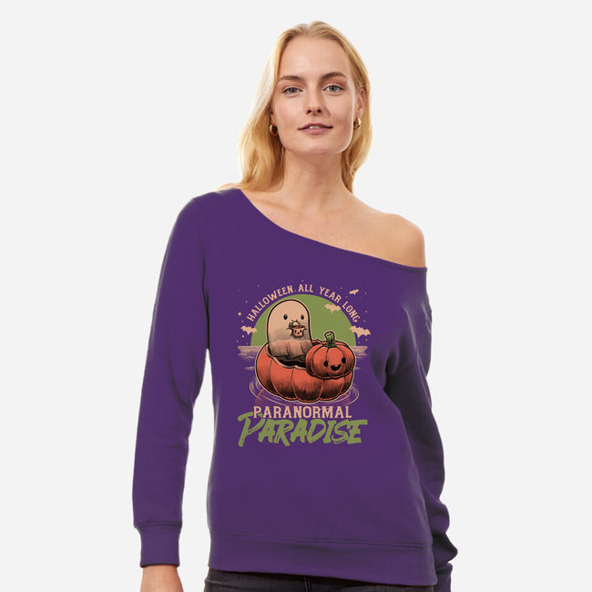 Paranormal Paradise-Womens-Off Shoulder-Sweatshirt-Studio Mootant