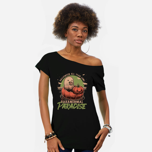 Paranormal Paradise-Womens-Off Shoulder-Tee-Studio Mootant