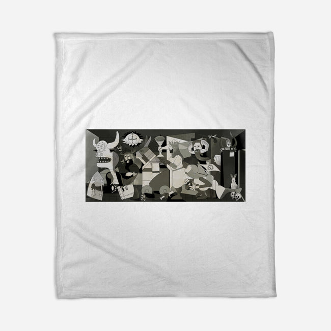 Holy Guernica-None-Fleece-Blanket-retrodivision