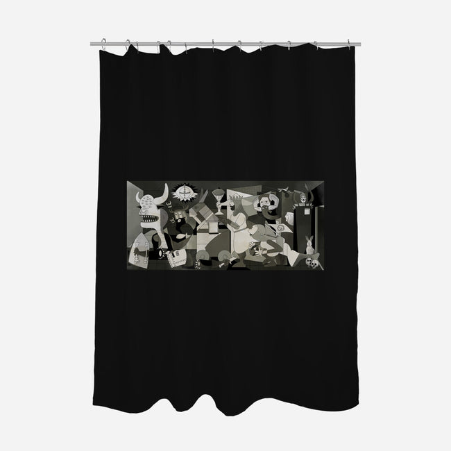 Holy Guernica-None-Polyester-Shower Curtain-retrodivision