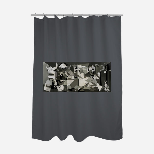 Holy Guernica-None-Polyester-Shower Curtain-retrodivision