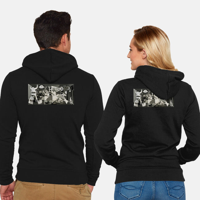 Holy Guernica-Unisex-Zip-Up-Sweatshirt-retrodivision