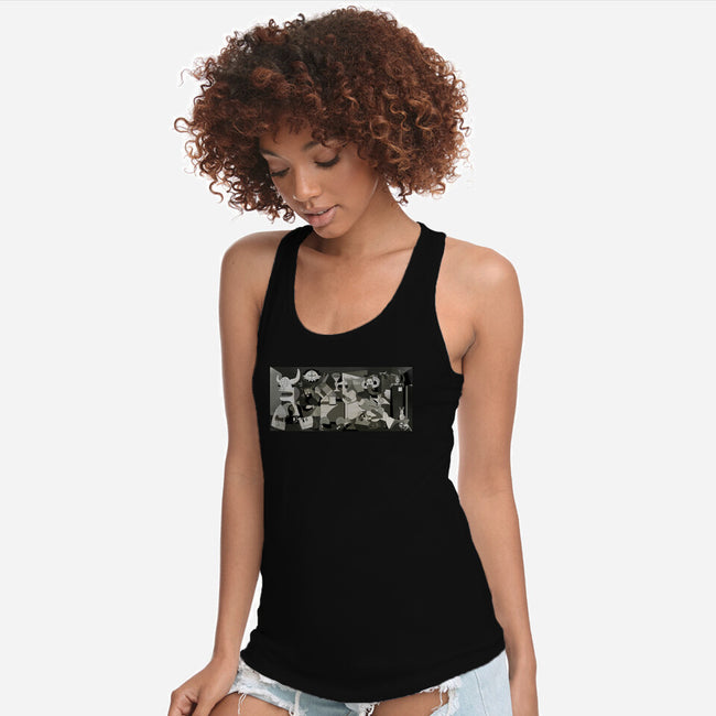 Holy Guernica-Womens-Racerback-Tank-retrodivision