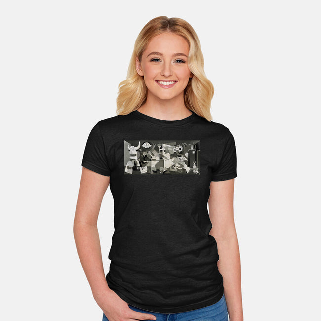 Holy Guernica-Womens-Fitted-Tee-retrodivision