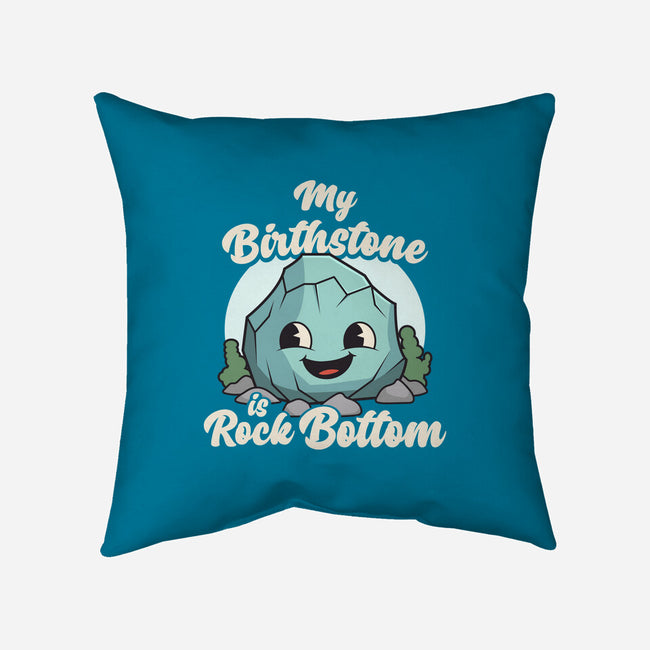 Rock Bottom-None-Removable Cover-Throw Pillow-RoboMega