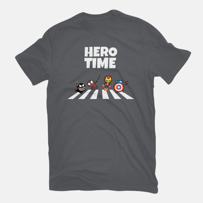 Hero Time-Unisex-Basic-Tee-MaxoArt