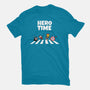 Hero Time-Womens-Fitted-Tee-MaxoArt