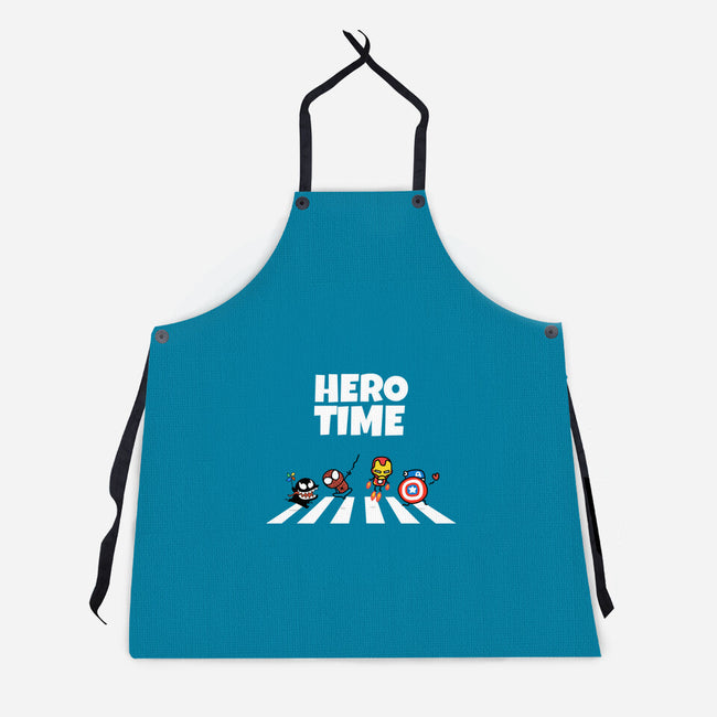 Hero Time-Unisex-Kitchen-Apron-MaxoArt