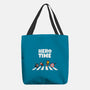 Hero Time-None-Basic Tote-Bag-MaxoArt