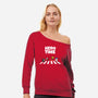 Hero Time-Womens-Off Shoulder-Sweatshirt-MaxoArt