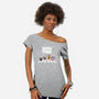 Hero Time-Womens-Off Shoulder-Tee-MaxoArt