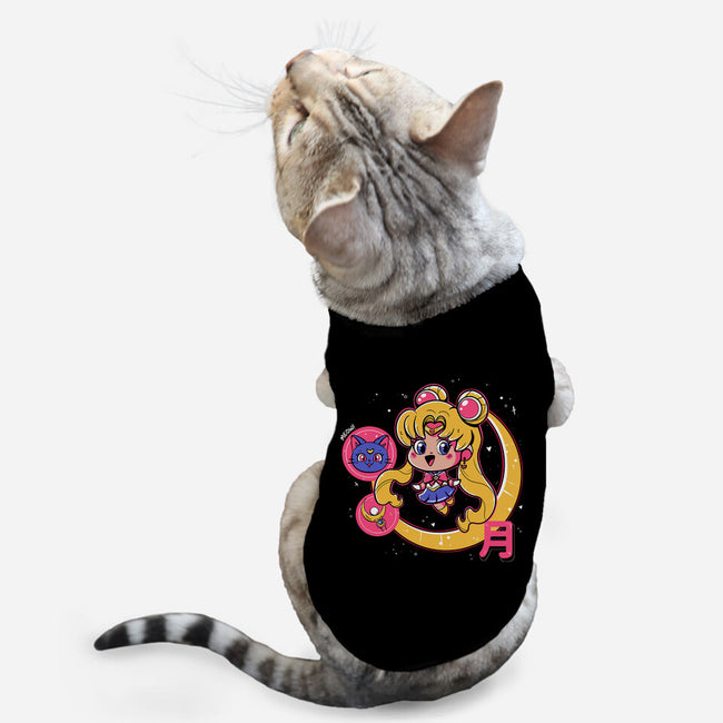 Cute Sailor Moon-Cat-Basic-Pet Tank-Ca Mask