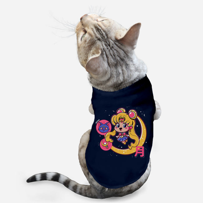 Cute Sailor Moon-Cat-Basic-Pet Tank-Ca Mask