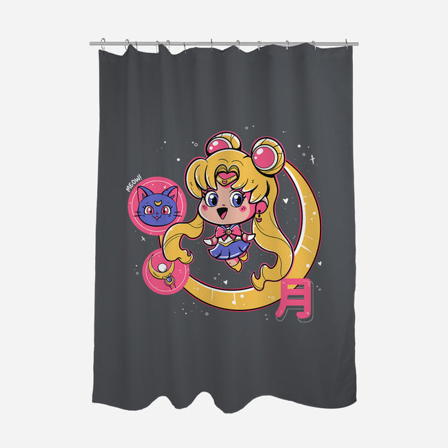 Cute Sailor Moon-None-Polyester-Shower Curtain-Ca Mask