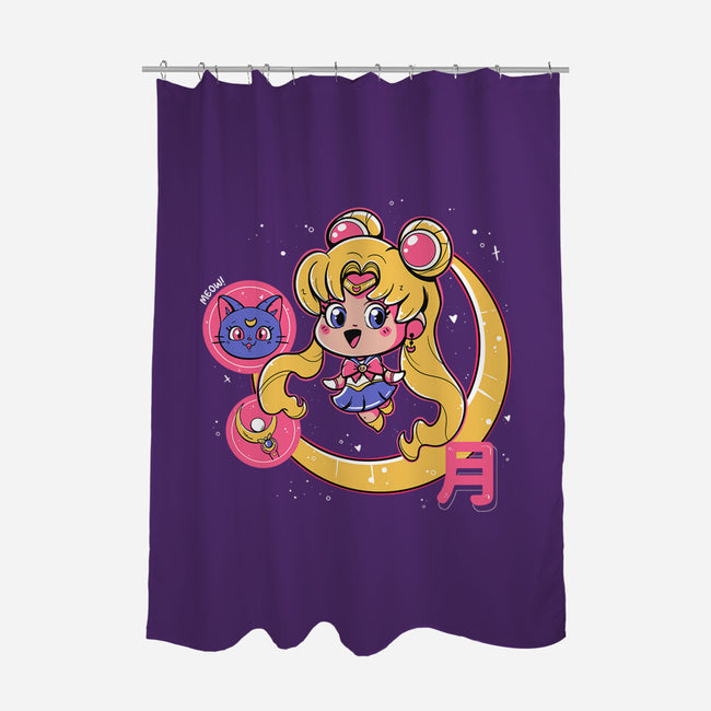 Cute Sailor Moon-None-Polyester-Shower Curtain-Ca Mask