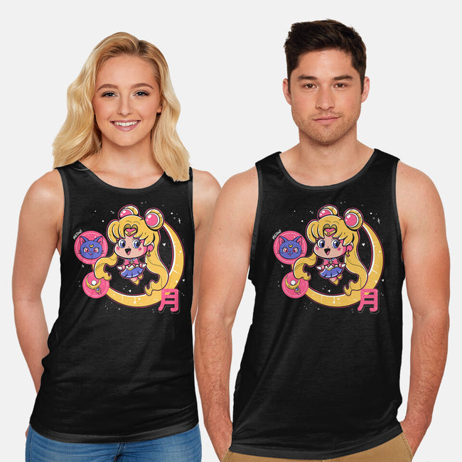 Cute Sailor Moon-Unisex-Basic-Tank-Ca Mask