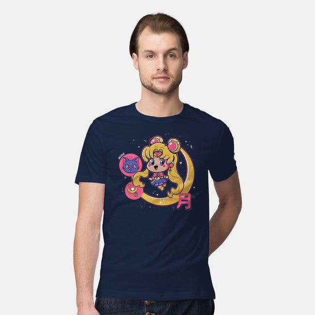 Cute Sailor Moon-Mens-Premium-Tee-Ca Mask