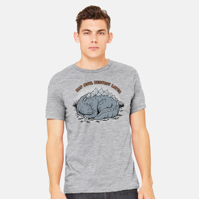 Nap Now Destroy Later-Mens-Heavyweight-Tee-pigboom