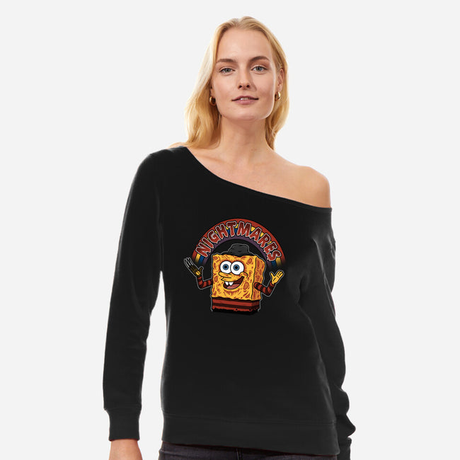 As Long As We Have Nightmares-Womens-Off Shoulder-Sweatshirt-pigboom