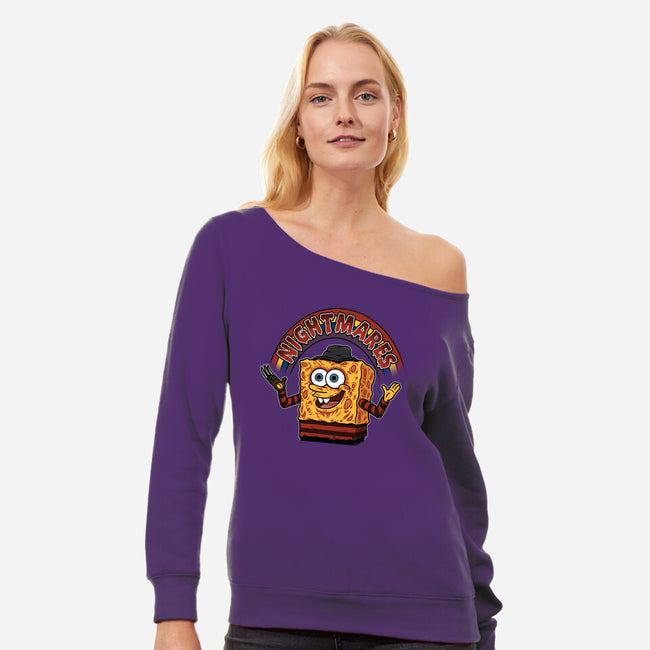 As Long As We Have Nightmares-Womens-Off Shoulder-Sweatshirt-pigboom